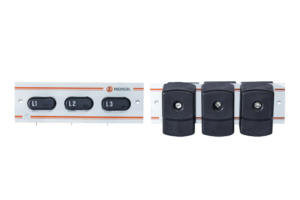 Medium voltage voltage indicator panel with capacitive coupling plugs, Indisol