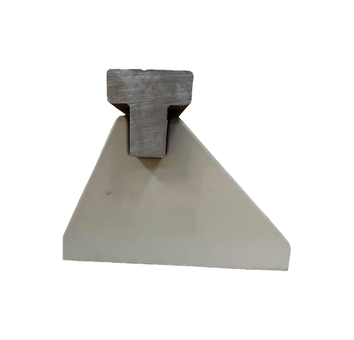Third rail insulator supporting a T-section conductor rail, Indisol cast epoxy